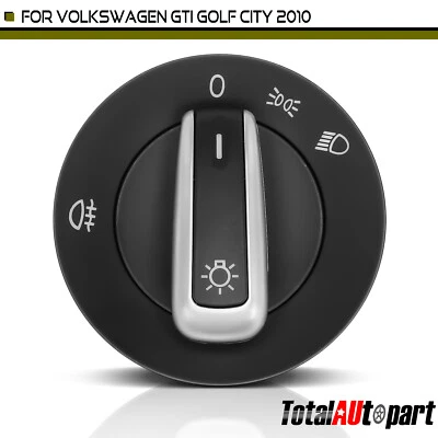 New Headlight Switch for Volkswagen GTI Golf City 2010-2010 with Rear Fog Light - Image 1 of 4