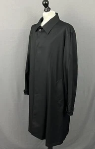 CANALI LORO PIANA COAT - Men's Size IT 56 / UK 46" Chest - Black Overcoat - Picture 1 of 24