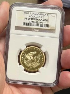 2009-S $1 Sacagawea Proof Dollar NGC PF69 Agriculture - Picture 1 of 3