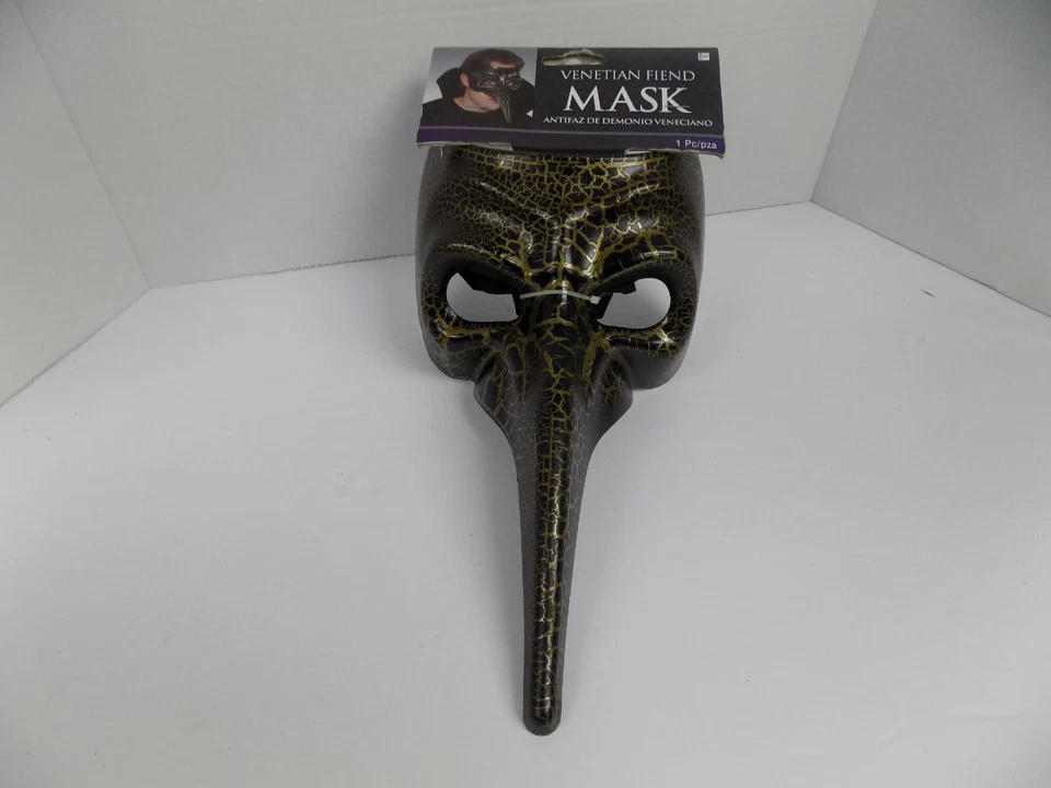 Bola de mascarada de carnaval demonio veneciano/doctor de la peste nariz larga amscan 365734  Foto 1 de 4