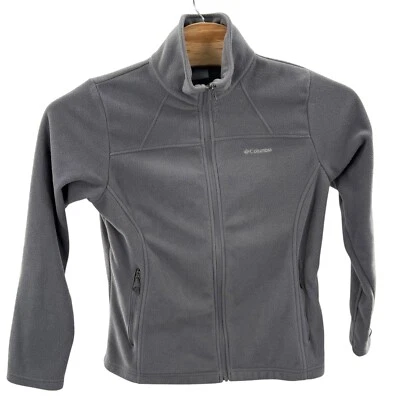 Columbia Fleece Jacket Full Zip Gorpcore hiking Lightweight Gray Interchange L - Image 1 of 4