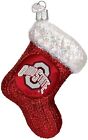 Old World Christmas Glass Ornament, Ohio State Stocking (With Owc Gift Box)