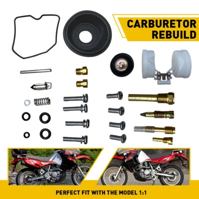 For KLR650 Kawasaki KLR 650 CARBURETOR 1987-2018 CARB REPAIR REBUILD KIT - Image 1 of 4
