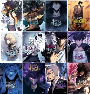Solo Leveling Vol 1~12 Set Korean Webtoon Manhwa Comics Manga Only I Level Up - Picture 1 of 13