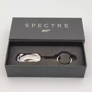 Diecast 007 JAMES BOND SPECTRE JAGUAR C-X75 Keychain Keyring Silver BRAND NEW US - Picture 1 of 10