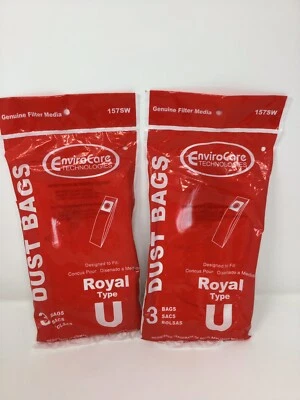 Vacuum Cleaner Style U bag bags fit 3 Bags Envirocare Technologies - Image 1 of 4