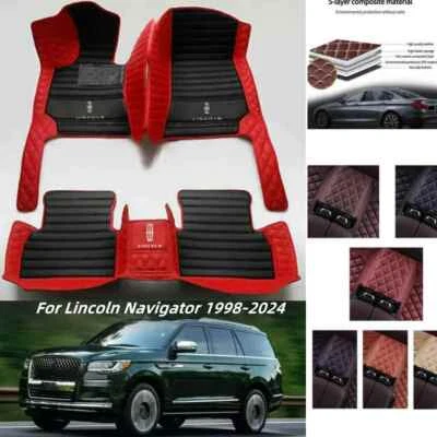 For Lincoln Navigator 1998-2024 Car Floor Mats All Weather Auto Carpets Custom - Image 1 of 4