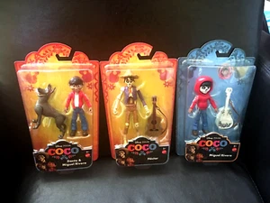 Disney Pixar COCO (Miguel W/Dante, Hector, Miguel Guitar) Set of 3 Figures-New! - Picture 1 of 3