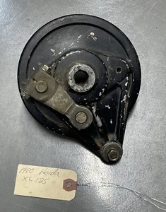 Honda XL125 1980 panel de freno trasero tambor, leva, brazo - Imagen 1 de 13