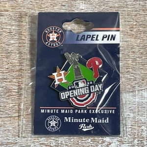 MLB Houston Astros VS Philadelphia Phillies 2022 Opening Day Lapel Pin Brand New - Picture 1 of 3