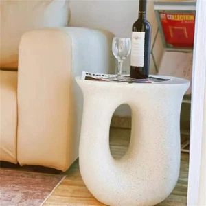 FATIVO Minimalist Concrete Side Table Coffee Table Garden Stool Balcony Patio AU - Picture 1 of 19