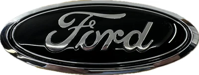 OEM NEW Ford Bronco Escape BLACK Rear Tailgate Liftgate Oval Emblem Logo Chrome - Image 1 of 4
