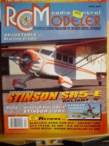 AMERICAN AIRCRAFT MODELER & RC RADIO CONTROL MODELER APRIL 2004 STINSON SR5-E - Picture 1 of 6