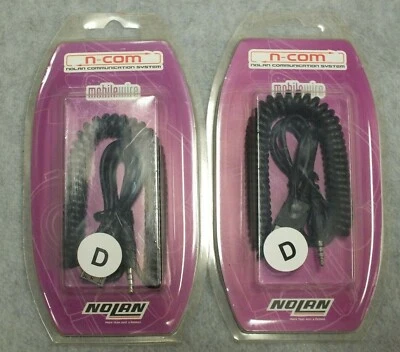 N-Com Nolan Cable Cable Móvil Tipo "D" Lote de 2 Foto 1 de 4