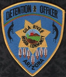 Gila River Arizona Police Detention Officer Shoulder Patch Indian Community - Picture 1 of 2
