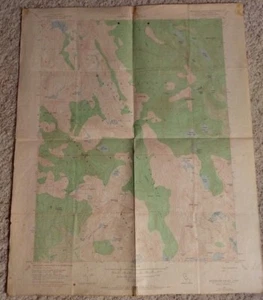 USGS Map ROCKBOUND VALLEY (ELDORADO FOREST) 1955 Topographical Print Quad 22x27 - Picture 1 of 2
