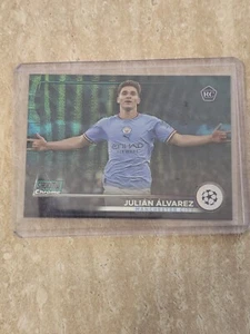 Julian Alvarez Rookie Blue Wave /275 Stadium Club Chrome Manchester City - Picture 1 of 2