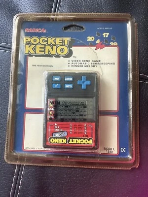 Radica Pocket Keno Model 1380 New In Sealed Package - Image 1 of 4