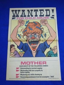 Vintage 1968 A&bc T. C.G Topps Chewing Rubber Blase Recherched Posters Mother - Bild 1 von 5