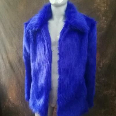 Модные мужские зимние мягкий искусственного меха парка кроличьего пальто теплая куртка короткое пальто - Изображение 1 из 4