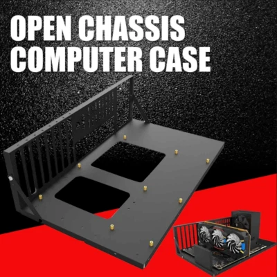 Open Chassis Computer case Equipment Motherboard Bracket Mining Rig Frame 2025 - Image 1 of 4