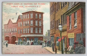 Postal Providence RI Fighting Flames Vanity Fair parque de atracciones publicada en 1910 - Imagen 1 de 5