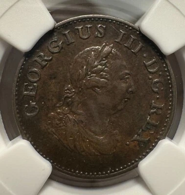 Ireland - Farthing - 1806 - George III - NGC AU53 BN - Image 1 of 4