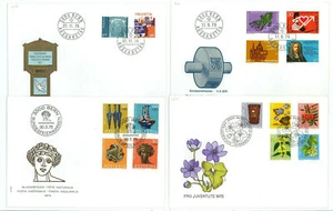 Switzerland J79 4 FDC 1975 Art Architecture Plants Flowers - Picture 1 of 1