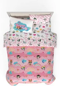 Powerpuff Girls Kids Reversible Bed Set-AB0CSHGH6QX4, AB0CSHGG7GC4, AB0CSGPT9LB4 - Picture 1 of 4