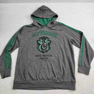 Harry Potter Slytherin Team Crest Hoodie Pullover Schlange Logo grau grün Herren Gr. L - Bild 1 von 8