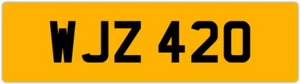 WJZ 420 W 3X3 SIN FECHA MATRÍCULA PRIVADA WILL WENDY WES WALT WAYNE WOLF - Imagen 1 de 1