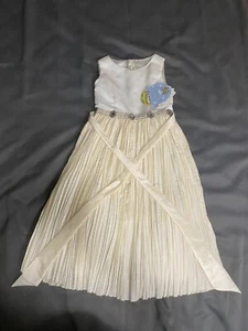 Girls Special Occasion Party Dress ~ Cinderella ~ Pearls Rhinestones NWT - Picture 1 of 8