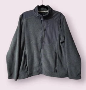 All in Motion grauer Pullover mit Reißverschluss und Stehkragen und Eingrifftaschen Größe Large für Herren - Bild 1 von 4