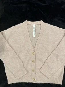 Lululemon Womens Alpaca Wool-Blend Cardigan Sweater Color: Pink Mist Size: Med🍋 - Picture 1 of 5