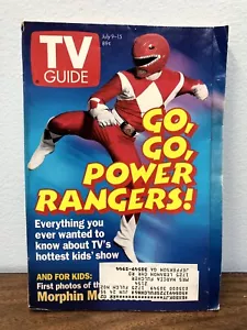 Red Power Ranger 1994 TV Guide Magazine July 9 - Mighty Morphin Power Rangers - Picture 1 of 9