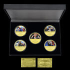 2024 US Commmeorative Medal President Donald Trump Gold Coins 5pcs/box Crafts