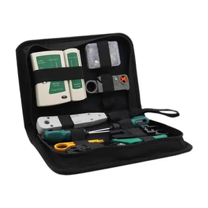 Kit d'outils réseau 11 en 1 4p 6p 8p portable avec outil d'étanché Ethernet - Photo 1/6