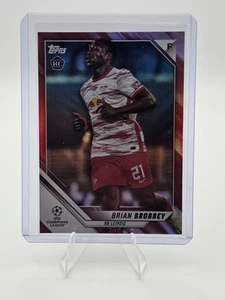 2021-22 Topps UCL 1st Edition Brian Brobbey Red 5/5 Rookie RC Ajax - Picture 1 of 2