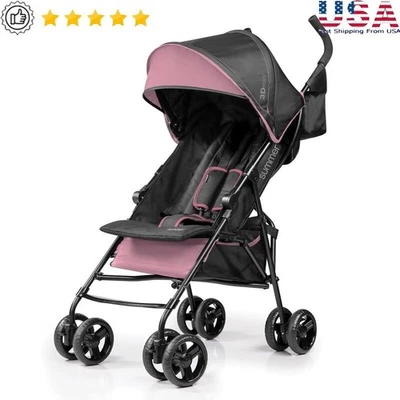 Mini Cochecito 3D Ligero con Toldo Arnés de 5 Puntos y Compacto Plegable Viaje Nuevo Foto 1 de 4