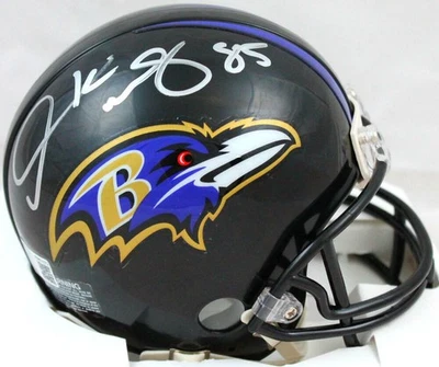 Derrick Mason Autographed Baltimore Ravens Mini Helmet-Beckett W Hologram - Image 1 of 4