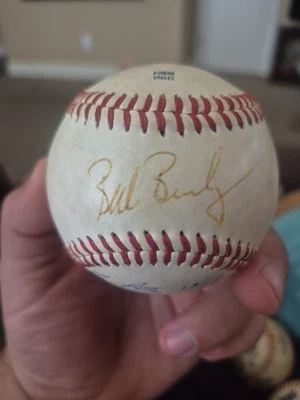 Bob Brenly And Son Michael Brenly Signed FSL Ball - Image 1 of 3