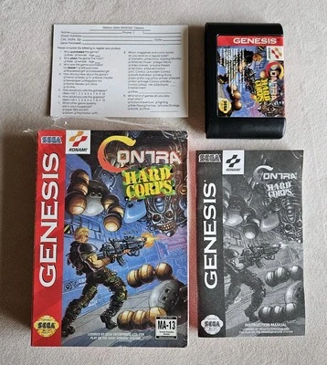 CONTRA HARD CORPS CARDBOARD BOX VARIANT SEGA GENESIS COMPLETE GREAT CONDITION - Image 1 of 4