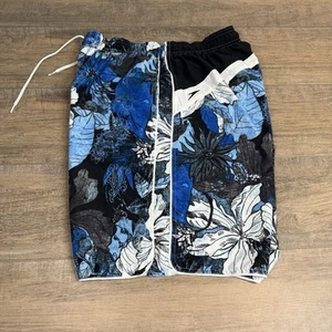 Speedo Mens Floral Swim Trunks Size (XL) Blue Mesh Lined Elastic Waist B9 - Picture 1 of 19