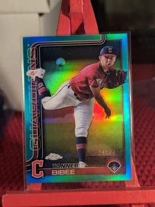2025 Topps Chrome Tannier Bibbe No.235 Aqua Refractor #240/299 - Picture 1 of 5