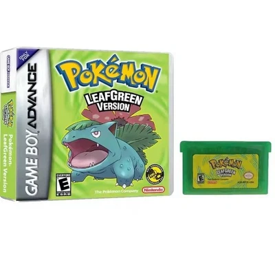 Pokémon LeafGreen Version Pokemon RP w/ Case Game Boy Advance GBA - Image 1 of 3
