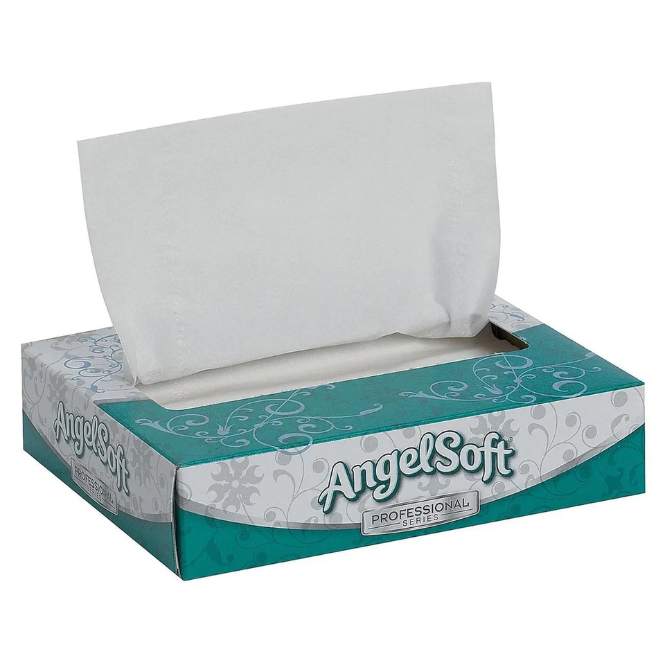 GEORGIA-PACIFIC Angel Soft Professional Series 2-Ply Facial Tissue 5.6 x 7.2" Flat Box 3000 per