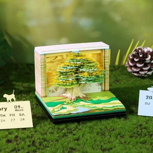 3D Notizblock, Designpapier Schnitzen Kunst Notizblock 2025 V9T4 - Bild 1 von 12