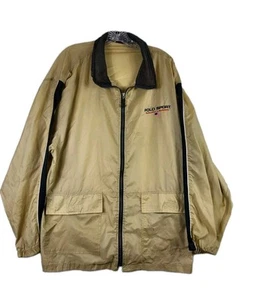 DISS Polo Sport Ralph Lauren Lightweight Beige XL Windbreaker Jacket Vtg READ - Picture 1 of 12
