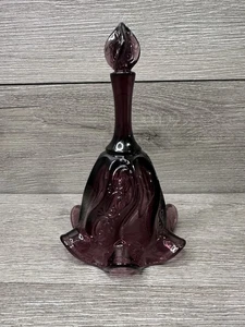 Campana a vortice paisley in vetro ametista vintage Fenton - Foto 1 di 6