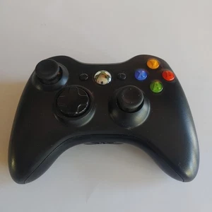 Mando Inalámbrico Oficial Microsoft Xbox 360 Negro Probado. - Imagen 1 de 5